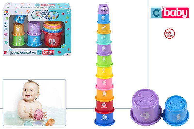 Juego Educativo Set Torre Cubos Bebé